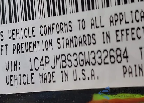 2016 Jeep Cherokee Trailhawk from USA, damaged, VIN 1C4PJMBS3GW332684